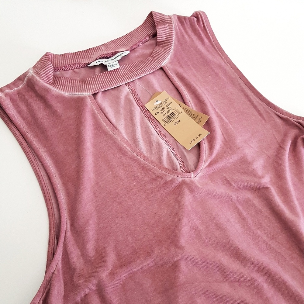 AE Pink Choker Swing Dress